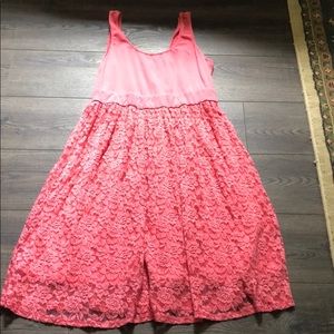 Torrid Coral Lace Dress